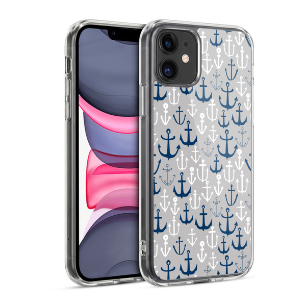 Andrea Lauren Design Sea Animals Anchors Soft Gel Case for Apple iPhone 11