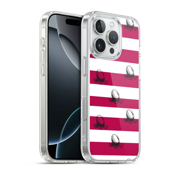 England Rugby Union History Pattern 2 Soft Gel Case for Apple iPhone 16 Pro & MagSafe