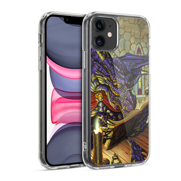 Ed Beard Jr Dragons A Good Book Soft Gel Case for Apple iPhone 11