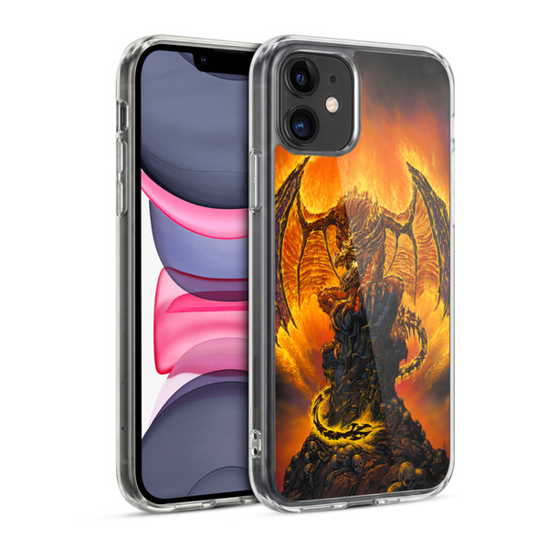 Ed Beard Jr Dragons Harbinger Of Fire Soft Gel Case for Apple iPhone 11