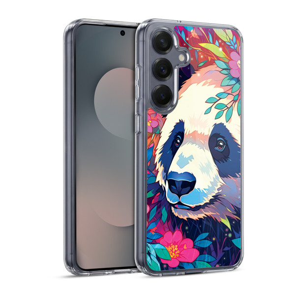 Michael David Ward Animals Panda Soft Gel Case for Samsung Galaxy S25 & MagSafe