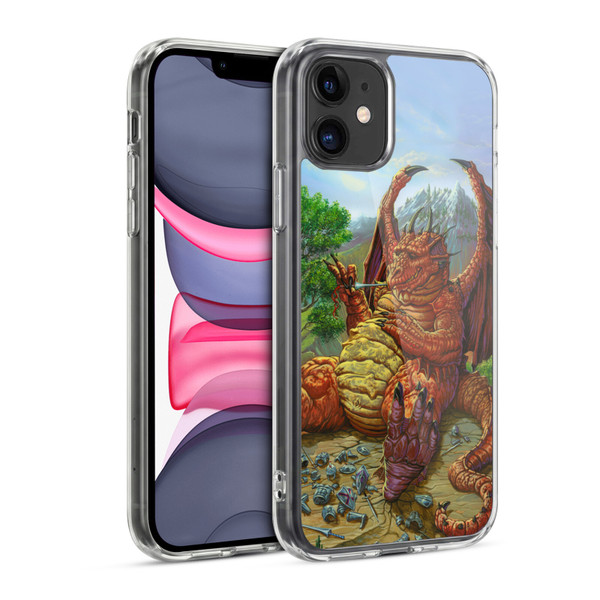 Ed Beard Jr Dragons Lunch With A Toothpick Soft Gel Case for Apple iPhone 11