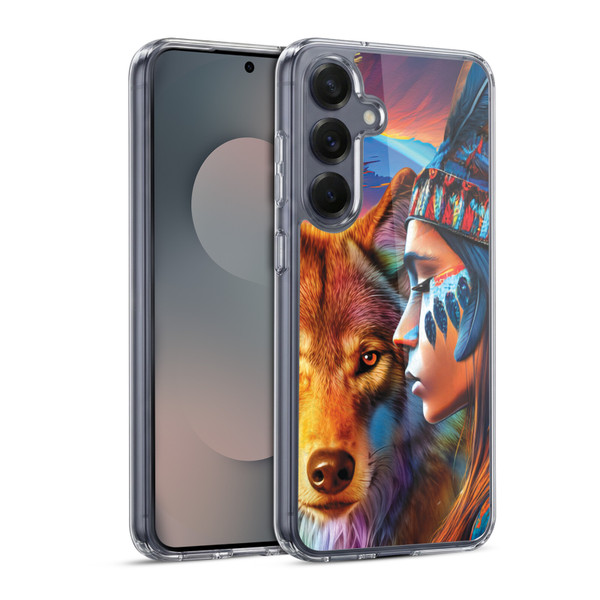 Michael David Ward Animals Wolf Soft Gel Case for Samsung Galaxy S25 & MagSafe