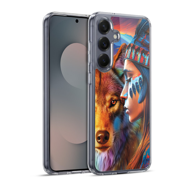Michael David Ward Animals Wolf Soft Gel Case for Samsung Galaxy S25+ & MagSafe