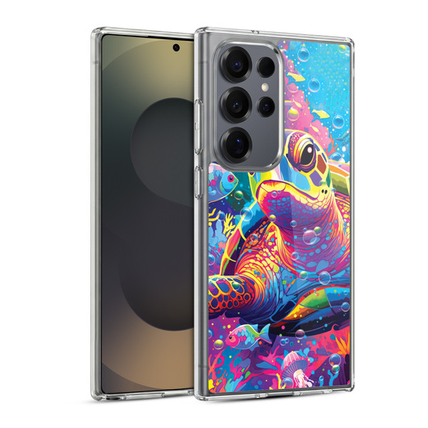 Michael David Ward Animals Turtle Magic Soft Gel Case for Samsung Galaxy S25 Ultra & MagSafe