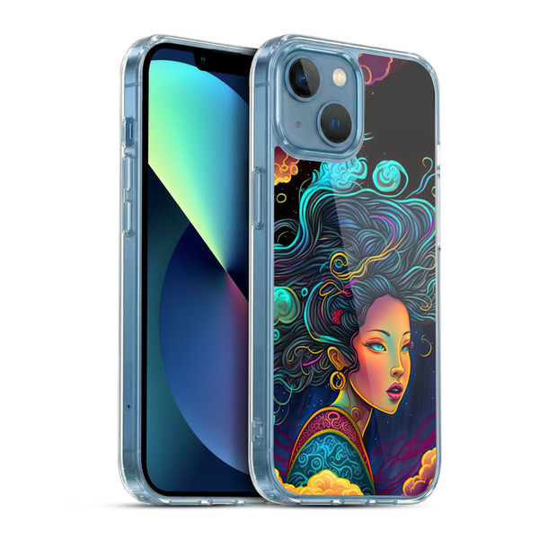 Wumples Cosmic Arts Cloud Goddess Soft Gel Case for Apple iPhone 13 Mini & MagSafe
