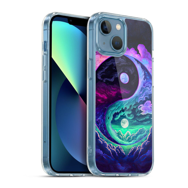 Wumples Cosmic Arts Clouded Yin Yang Soft Gel Case for Apple iPhone 13 Mini & MagSafe