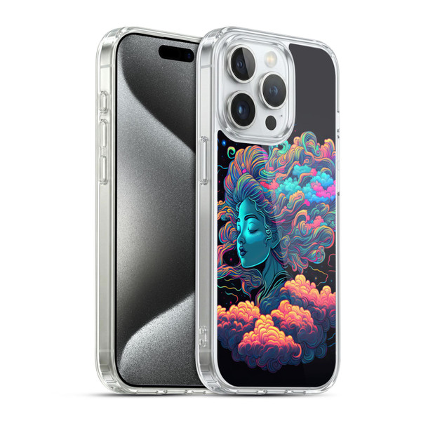 Wumples Cosmic Arts Cloud Goddess Aphrodite Soft Gel Case for Apple iPhone 15 Pro & MagSafe