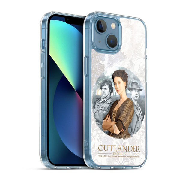 Outlander Portraits Claire, Jamie & Frank Soft Gel Case for Apple iPhone 13 Mini & MagSafe