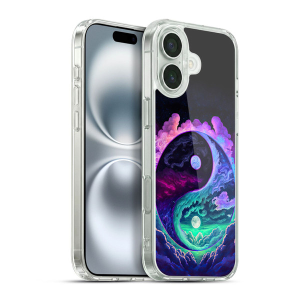 Wumples Cosmic Arts Clouded Yin Yang Soft Gel Case for Apple iPhone 16 Plus & MagSafe