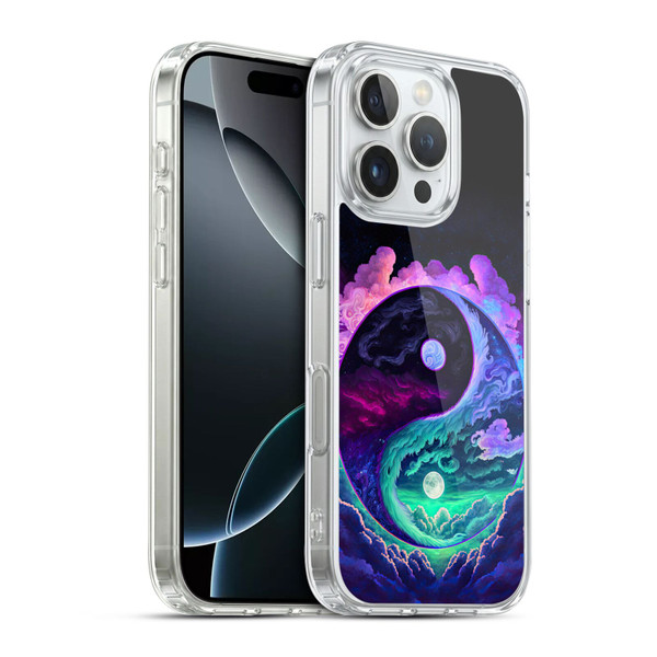 Wumples Cosmic Arts Clouded Yin Yang Soft Gel Case for Apple iPhone 16 Pro & MagSafe