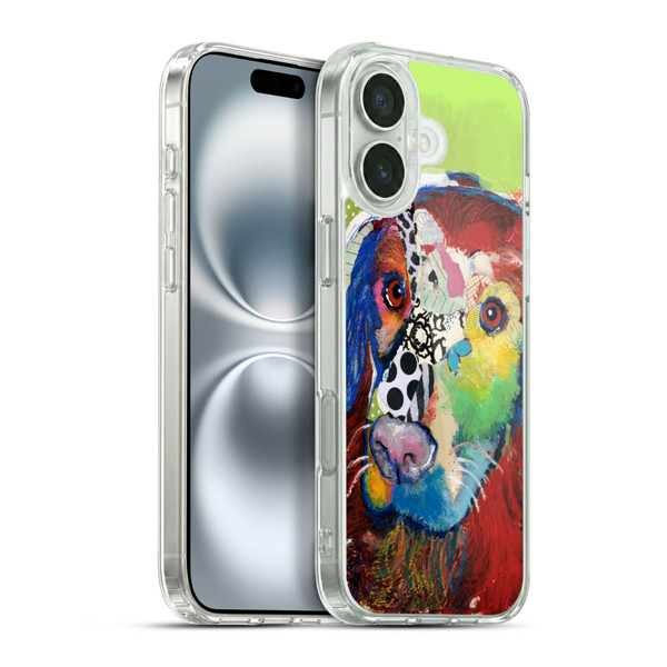 Michel Keck Dogs Irish Setter Soft Gel Case for Apple iPhone 16 Plus & MagSafe