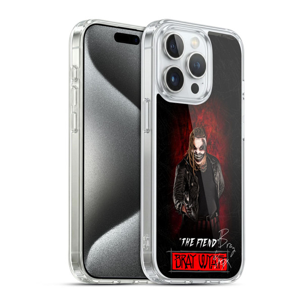 WWE Bray Wyatt The Fiend Soft Gel Case for Apple iPhone 15 Pro & MagSafe