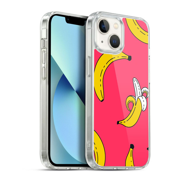Haroulita Fruits Bananas Soft Gel Case for Apple iPhone 13