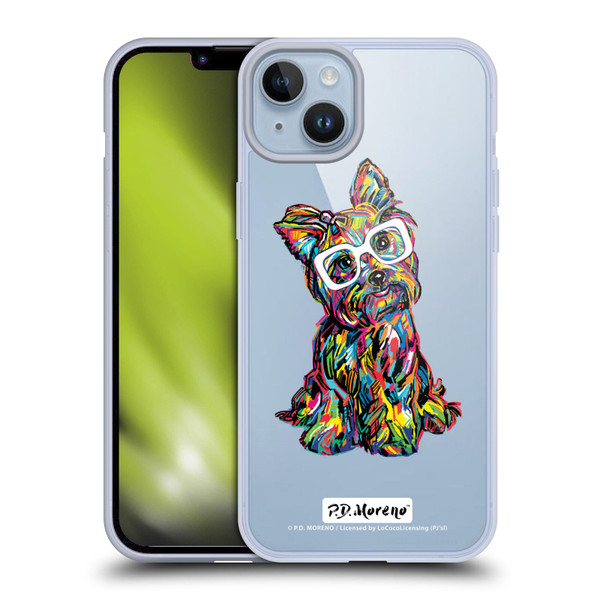 P.D. Moreno Dogs Yorkie Soft Gel Case for Apple iPhone 14 Plus & MagSafe