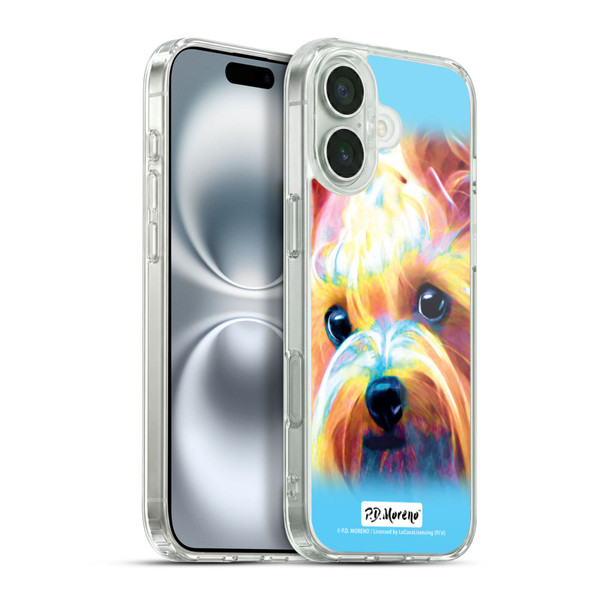 P.D. Moreno Dogs Puppy 3 Soft Gel Case for Apple iPhone 16 Plus & MagSafe