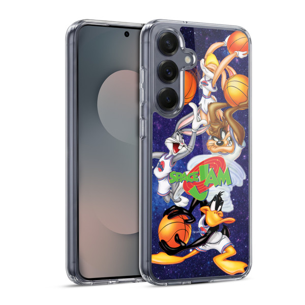 Space Jam (1996) Graphics Poster Soft Gel Case for Samsung Galaxy S25 & MagSafe