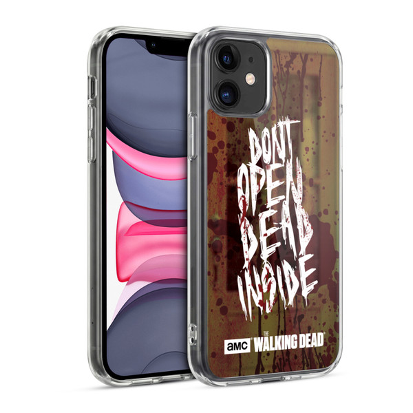 AMC The Walking Dead Typography Do Not Open Soft Gel Case for Apple iPhone 11
