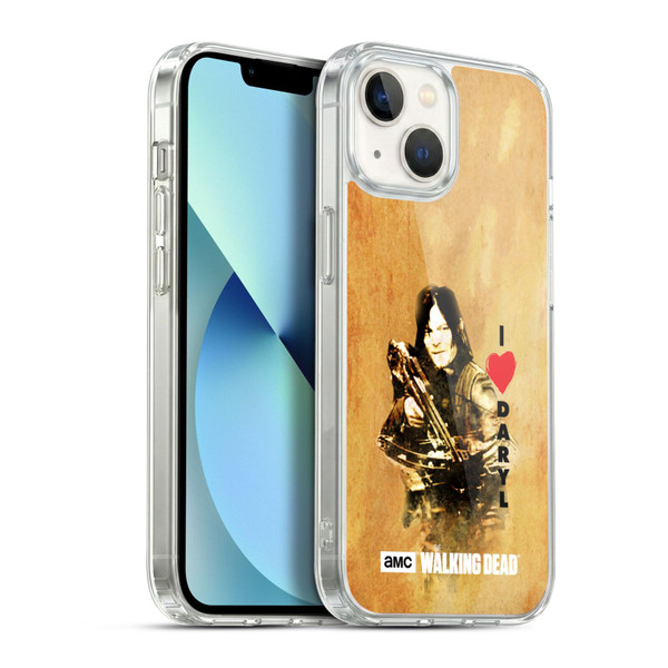 AMC The Walking Dead Typography Love Daryl Crossbow Soft Gel Case for Apple iPhone 13