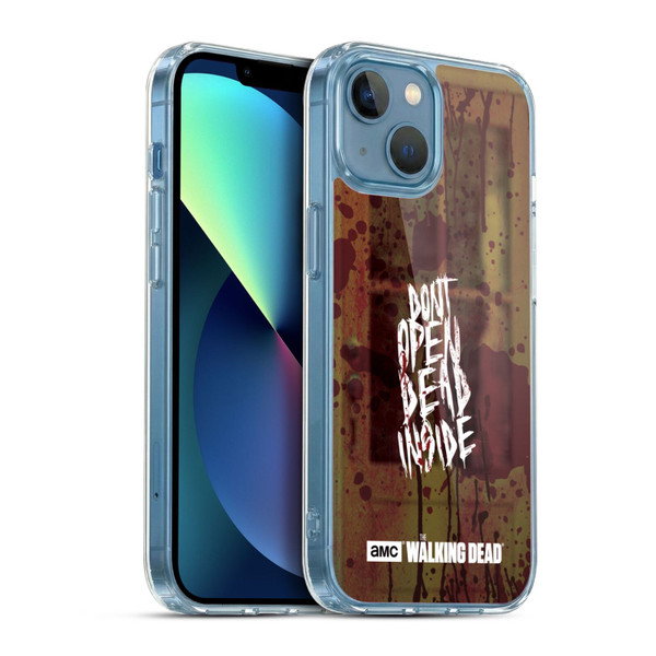 AMC The Walking Dead Typography Do Not Open Soft Gel Case for Apple iPhone 13 Mini & MagSafe