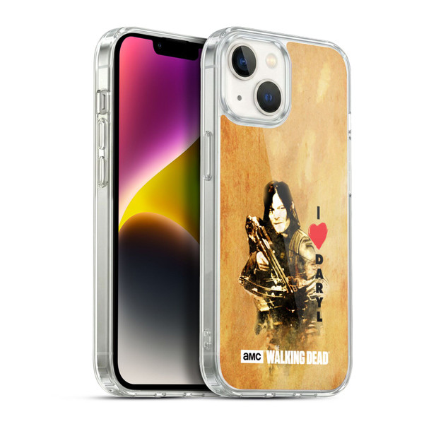 AMC The Walking Dead Typography Love Daryl Crossbow Soft Gel Case for Apple iPhone 14