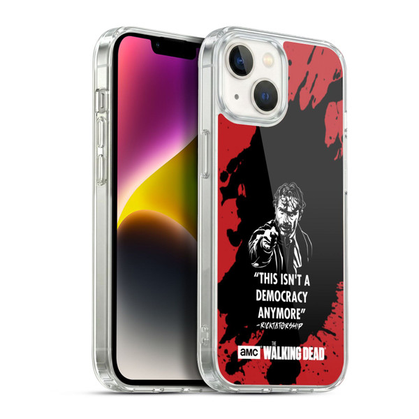 AMC The Walking Dead Typography Ricktatorship Soft Gel Case for Apple iPhone 14