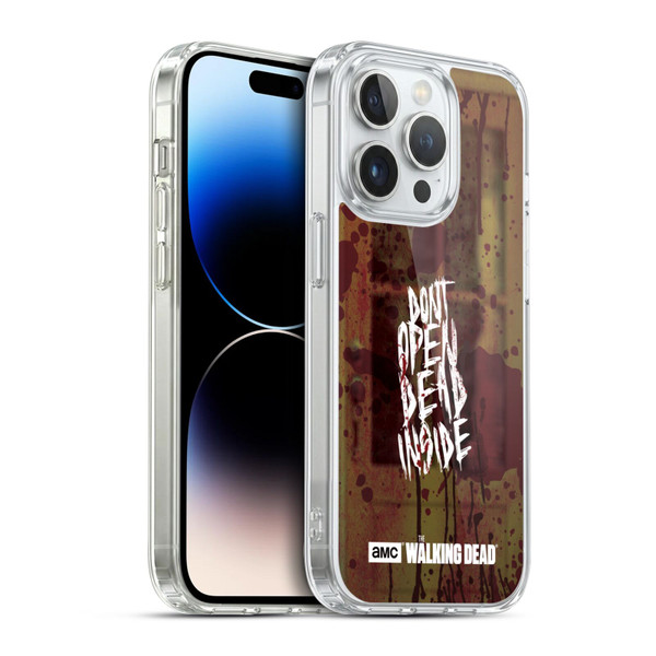 AMC The Walking Dead Typography Do Not Open Soft Gel Case for Apple iPhone 14 Pro & MagSafe