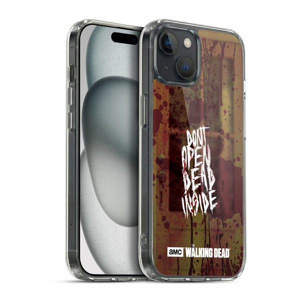 AMC The Walking Dead Typography Do Not Open Soft Gel Case for Apple iPhone 15 Plus & MagSafe