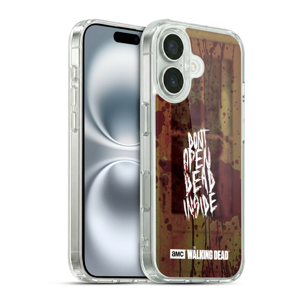 AMC The Walking Dead Typography Do Not Open Soft Gel Case for Apple iPhone 16 & MagSafe