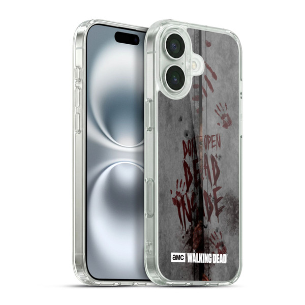 AMC The Walking Dead Typography Dead Inside Soft Gel Case for Apple iPhone 16 Plus & MagSafe