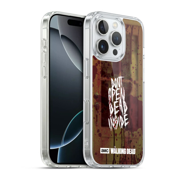 AMC The Walking Dead Typography Do Not Open Soft Gel Case for Apple iPhone 16 Pro & MagSafe