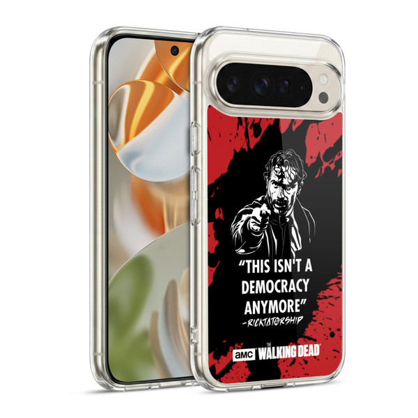 AMC The Walking Dead Typography Ricktatorship Soft Gel Case for Google Pixel 9 / Pixel 9 Pro