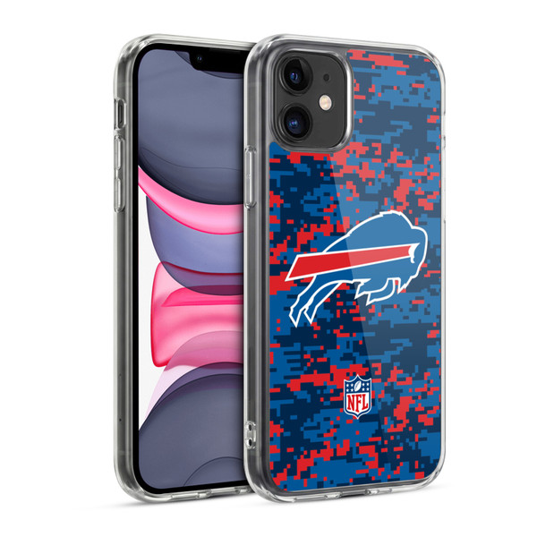 NFL Buffalo Bills Graphics Digital Camouflage Soft Gel Case for Apple iPhone 11