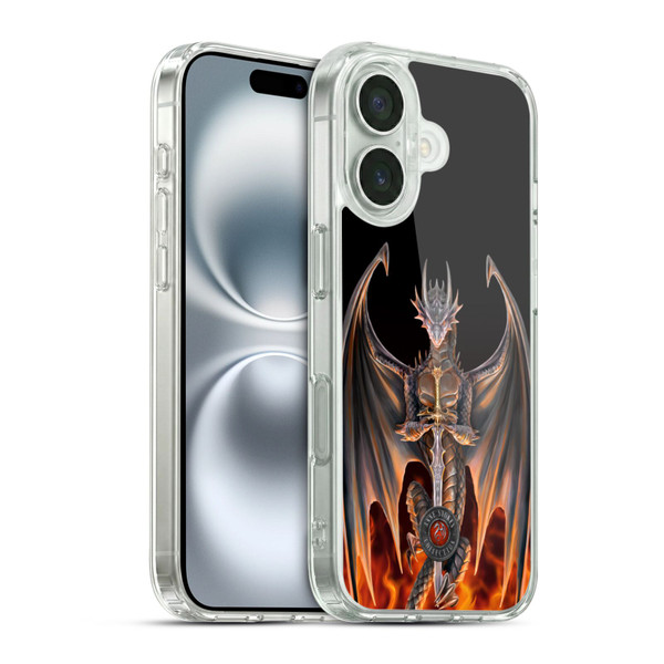 Anne Stokes Dragons 4 Warrior Soft Gel Case for Apple iPhone 16 & MagSafe