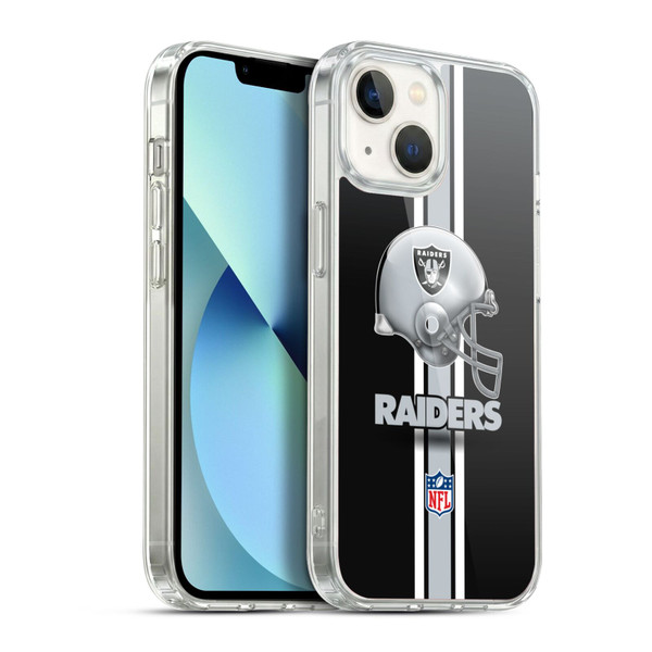 NFL Las Vegas Raiders Logo Helmet Soft Gel Case for Apple iPhone 13