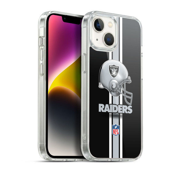 NFL Las Vegas Raiders Logo Helmet Soft Gel Case for Apple iPhone 14