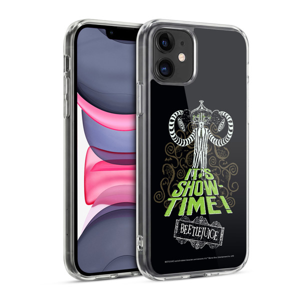 Beetlejuice Graphics Show Time Soft Gel Case for Apple iPhone 11