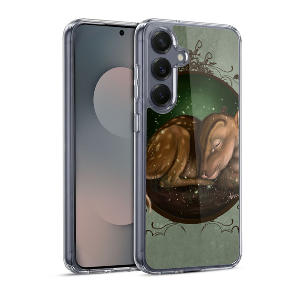 Ash Evans Animals Foundling Fawn Soft Gel Case for Samsung Galaxy S25 & MagSafe