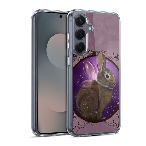 Ash Evans Animals Rabbit Soft Gel Case for Samsung Galaxy S25 & MagSafe