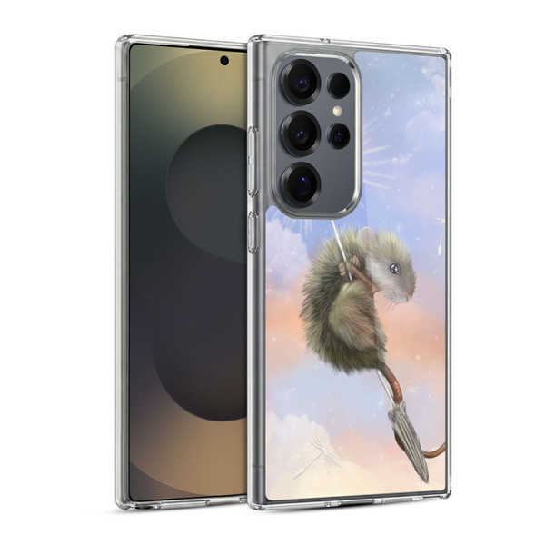 Ash Evans Animals Dandelion Mouse Soft Gel Case for Samsung Galaxy S25 Ultra & MagSafe
