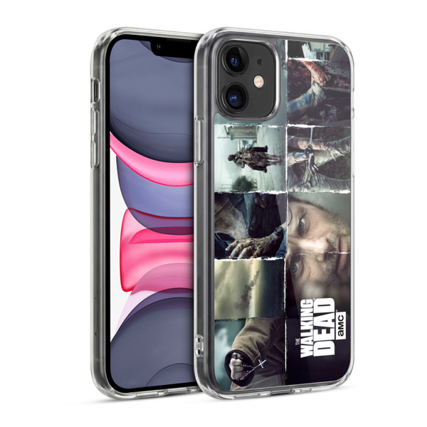 AMC The Walking Dead Logo Key Art Horizontal Soft Gel Case for Apple iPhone 11