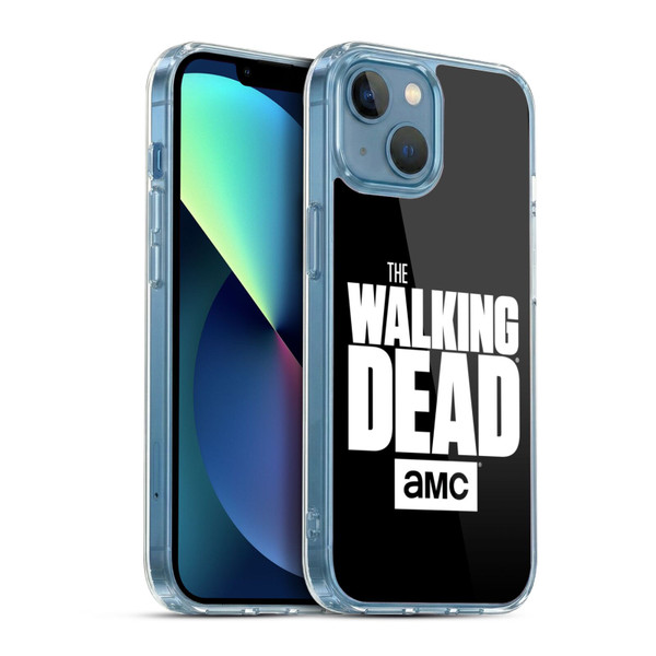 AMC The Walking Dead Logo Black Soft Gel Case for Apple iPhone 13 Mini & MagSafe