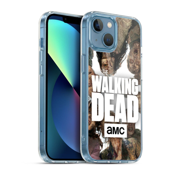 AMC The Walking Dead Logo Group Soft Gel Case for Apple iPhone 13 Mini & MagSafe