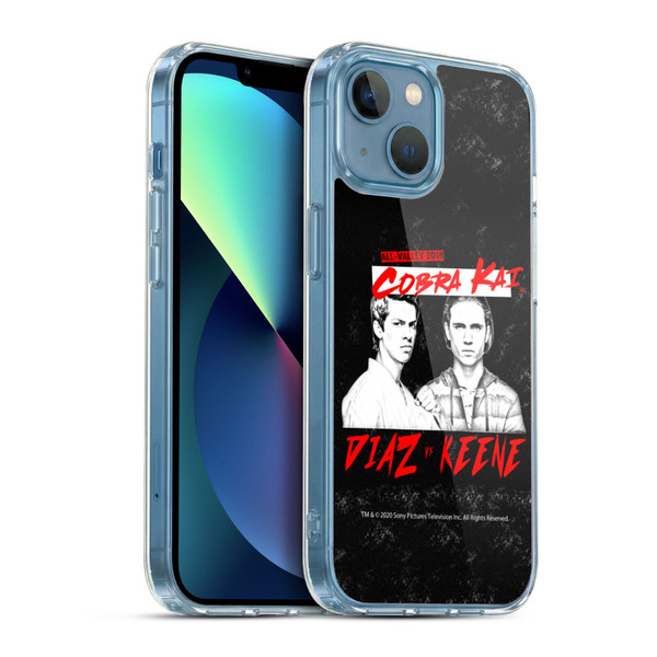 Cobra Kai Composed Art Diaz VS Keene Soft Gel Case for Apple iPhone 13 Mini & MagSafe