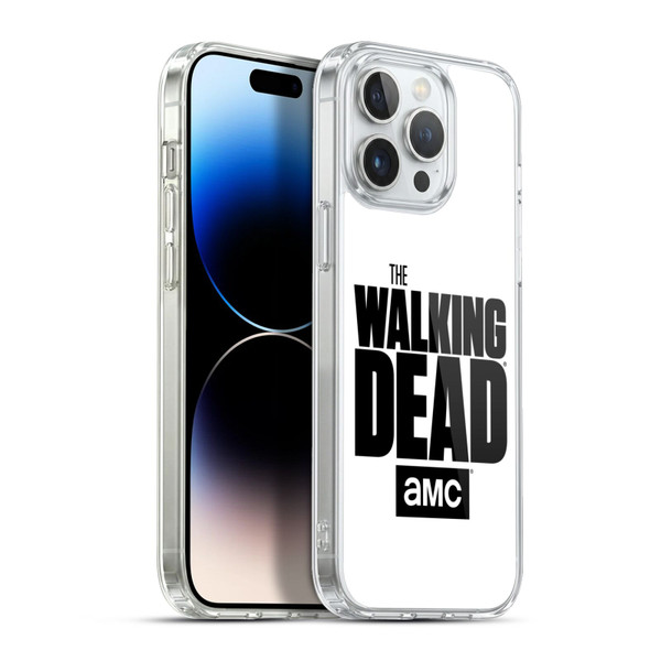 AMC The Walking Dead Logo White Soft Gel Case for Apple iPhone 13 Pro Max & MagSafe