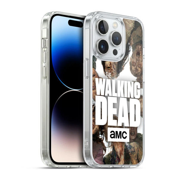 AMC The Walking Dead Logo Group Soft Gel Case for Apple iPhone 13 Pro & MagSafe