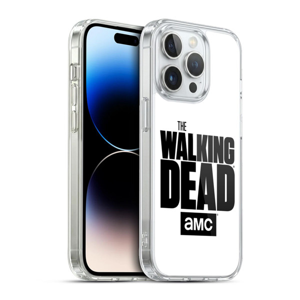 AMC The Walking Dead Logo White Soft Gel Case for Apple iPhone 13 Pro & MagSafe