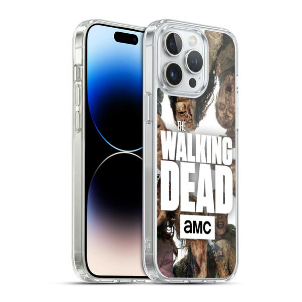 AMC The Walking Dead Logo Group Soft Gel Case for Apple iPhone 14 Pro Max & MagSafe