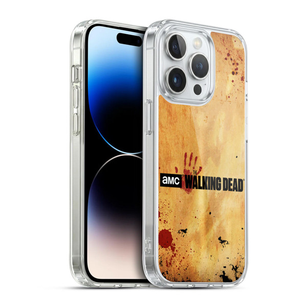 AMC The Walking Dead Logo Horizontal Soft Gel Case for Apple iPhone 14 Pro & MagSafe