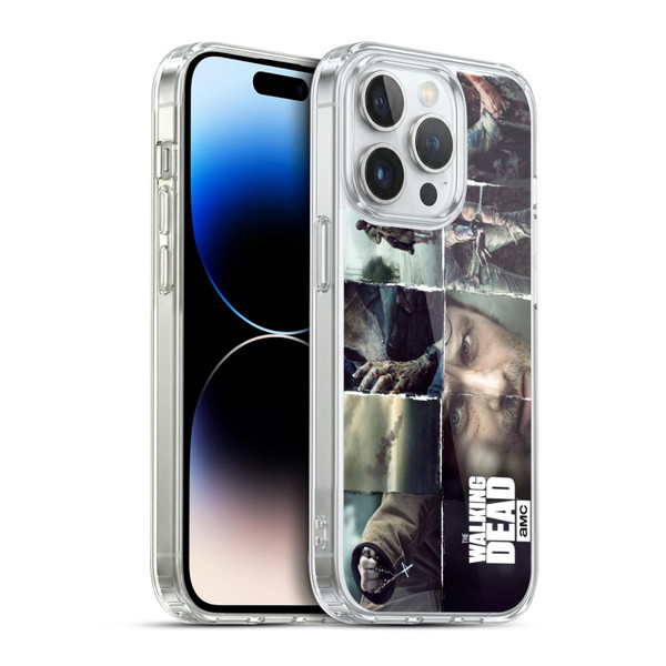 AMC The Walking Dead Logo Key Art Horizontal Soft Gel Case for Apple iPhone 14 Pro & MagSafe